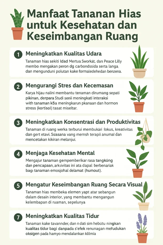 Manfaat tanaman hias