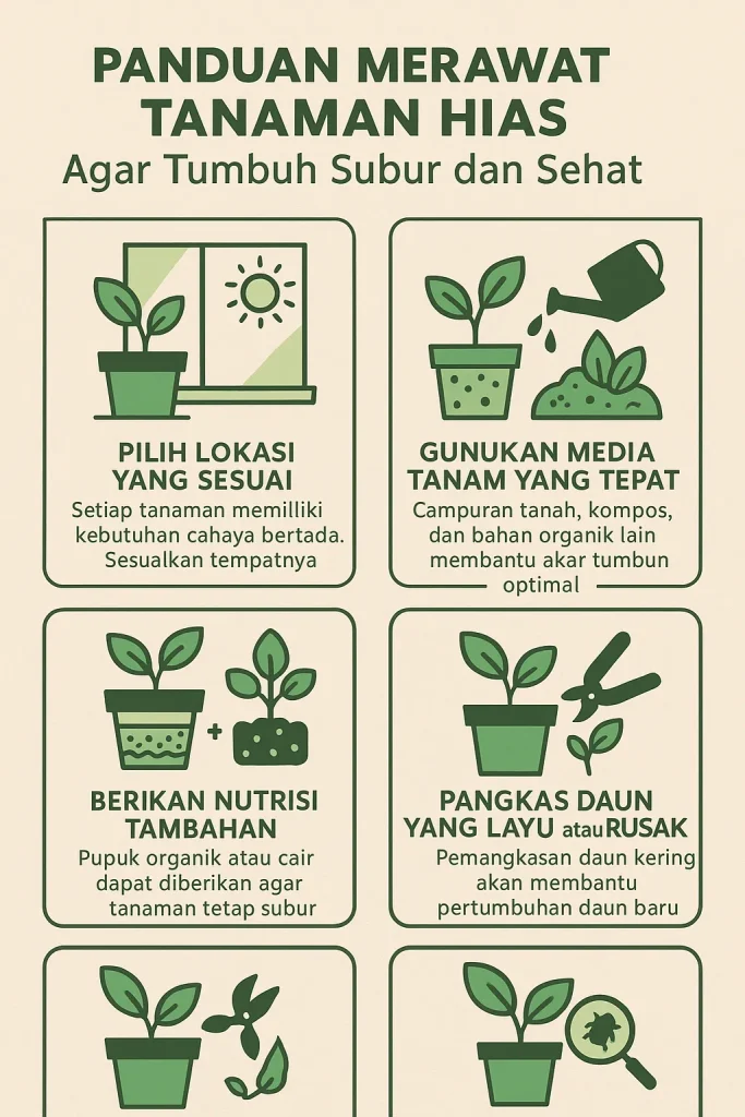 cara merawat tanaman hias