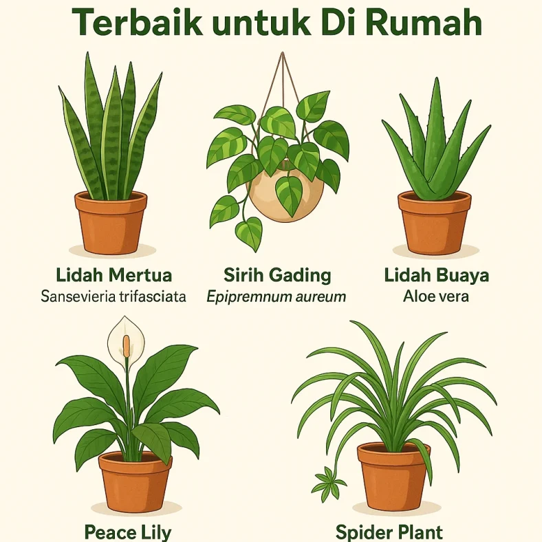 tanaman hias pembersih udara